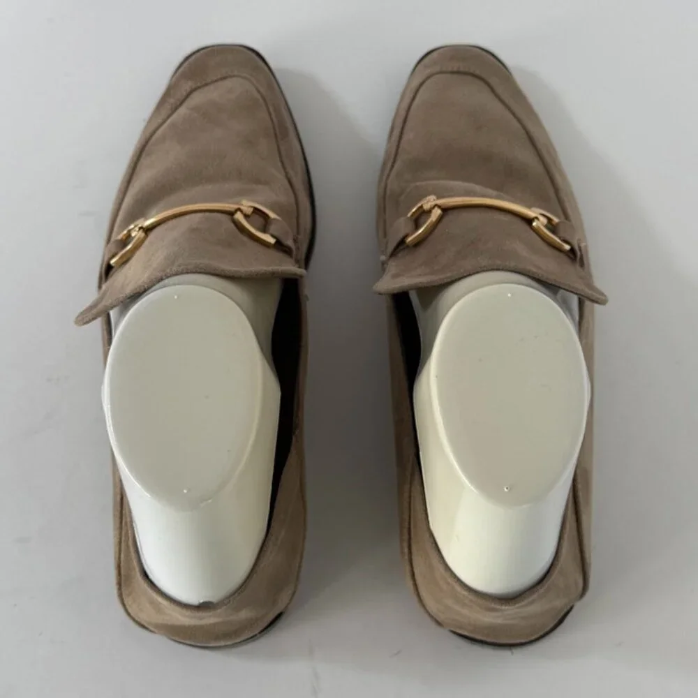 VINTAGE HAVANA Taupe Beige Polly Suede Loafers